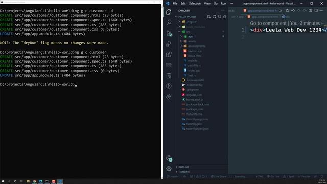9. Lets see ng generate component command with options in practical - Angular Application смотреть онлайн