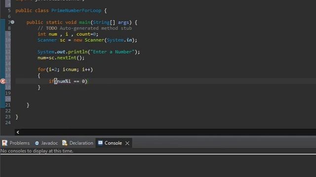 Check the prime Number using for loop program in java смотреть онлайн