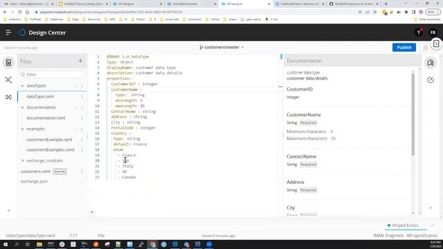 MuleSoft Training: Schema Validation with Data Type Fragment смотреть онлайн