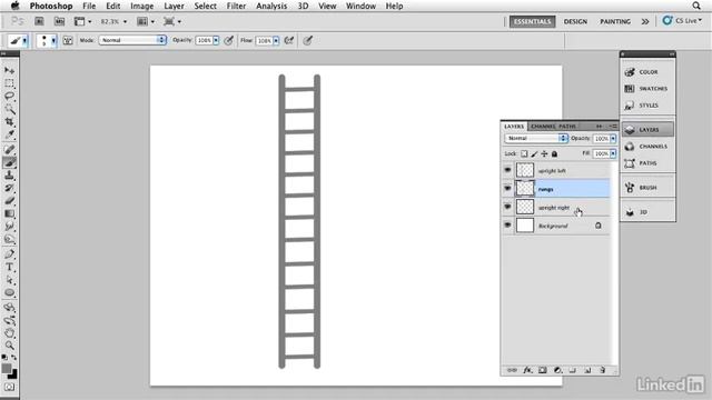Creating a ladder in Photoshop смотреть онлайн