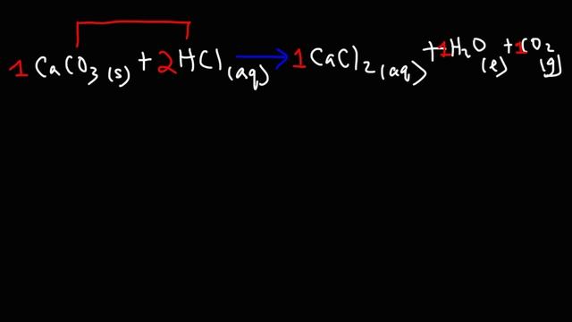 CaCO3 + HCl - Calcium Carbonate + Hydrochloric Acid
