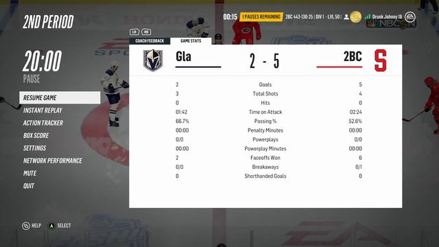 NEGATIVE SAVE% - NHL 18 - EASHL ep. 13 смотреть онлайн