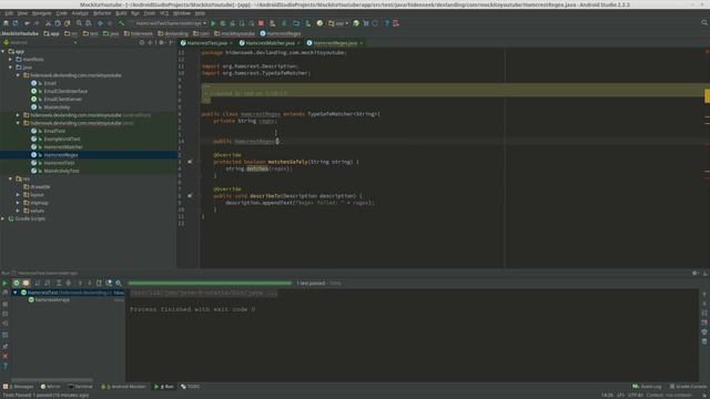 Android Hamcrest Tutorial - regex смотреть онлайн