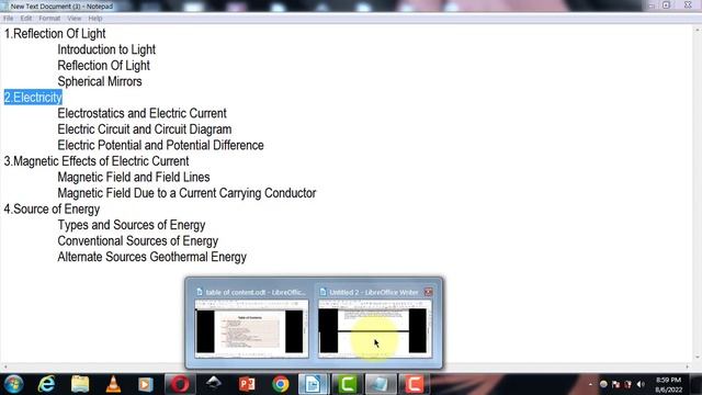 Creating a Table of Contents in Libreoffice writer || How to insert Table of Contents in Libreoffic смотреть онлайн