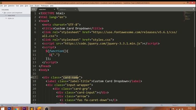How to create the Custom card drop down Using HTML CSS and jQuery - Custom Select Drop Down menu смотреть онлайн