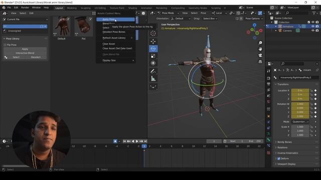 Pose Library | Asset Browser - Part 01 | Blender Tutorial смотреть онлайн