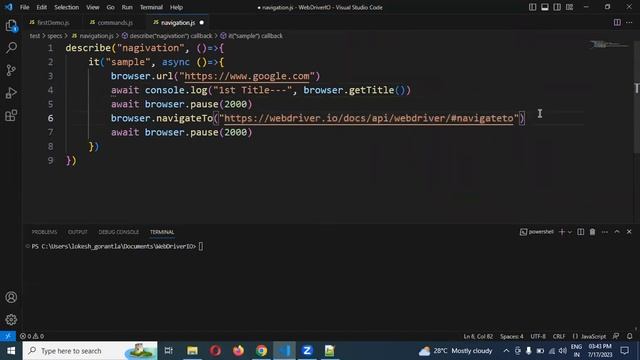 Part 7: Browser Navigation Commands With WebDriverIo Javascript | Telugu смотреть онлайн