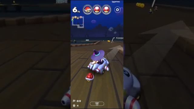 Big Reverse Race 3 Stars Mario Kart Tour смотреть онлайн