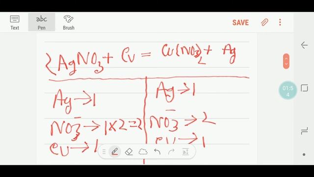 AgNO3+Cu=Cu(NO3)2+Ag Balanced Equation || Silver Nitrate Plus Copper Balanced Equation