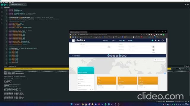 How to send ENS160+AHT2x AirQuality sensor data to the cloud with ubidots смотреть онлайн