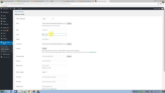 Modern Audio Player WordPress Plugin edit playlists смотреть онлайн