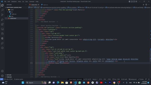 Responsive Landing Page Website Design Using HTML CSS & Bootstrap 5 смотреть онлайн