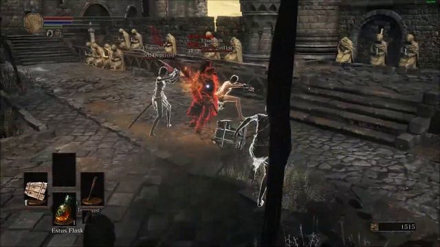 Dark Souls 3 - 4 man Deprived (No Armor) Gank fight on Invader смотреть онлайн