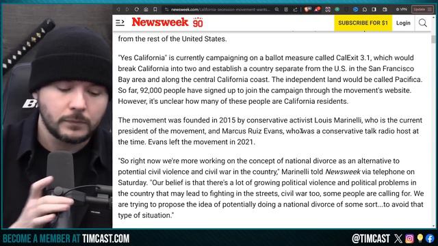 California Secessionists Call For NATIONAL DIVORCE To Avoid CIVIL WAR As Conflict Boils In Texas смотреть онлайн
