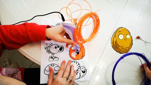 👸 Анна и мама - Растения против Зомби и 3D ручка - Plants vs Zombies and 3D Pen смотреть онлайн