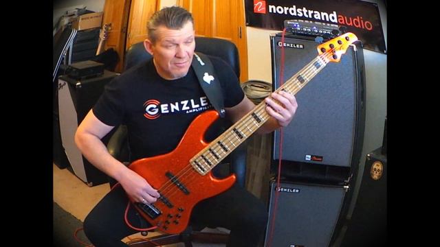 Nordstrand Custom NJ5 Bass with NJ5-SV pickups. Genzler - Galli Flats смотреть онлайн