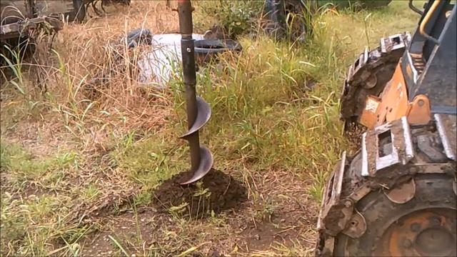 Testing post hole auger смотреть онлайн