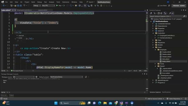 How To Add Toast Notification in ASP.NET MVC смотреть онлайн
