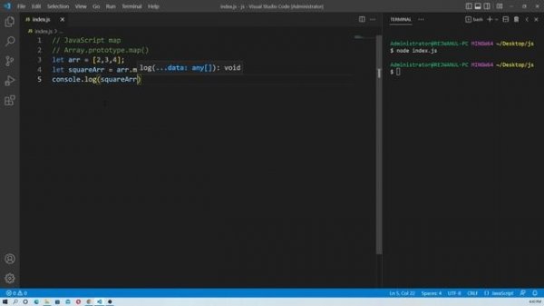 JavaScript map || JavaScript array map