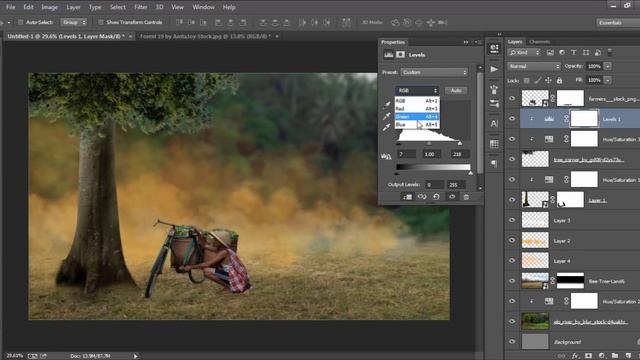 Photoshop Manipulation Tutorial - Human Interest Dramatic Photo Art смотреть онлайн