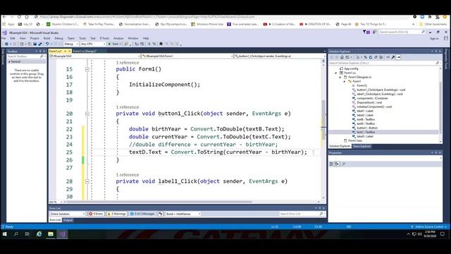 Difference between Current Year and Birth Year - C# Programming Assignment 3 A смотреть онлайн