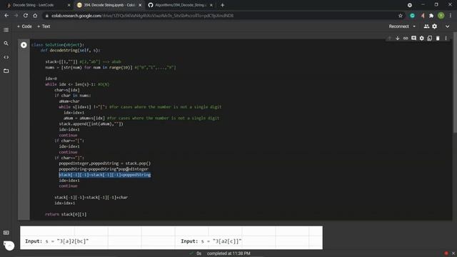 LeetCode 394. Decode String | Stack |Python|FAANG Coding Interview Question | Top 26% Solution смотреть онлайн