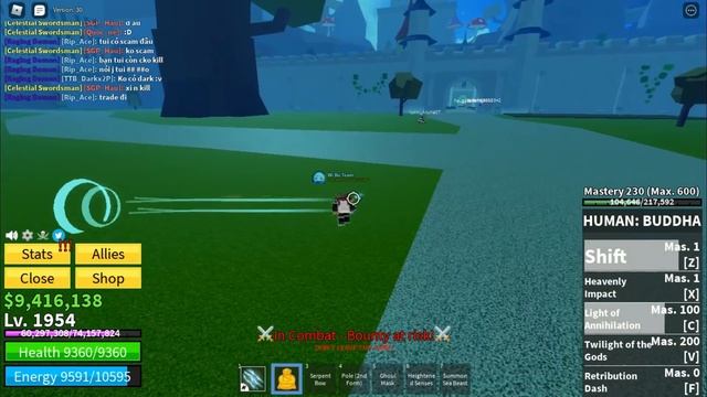 Bounty Hunting With Buddha Awakening | Blox Fruit