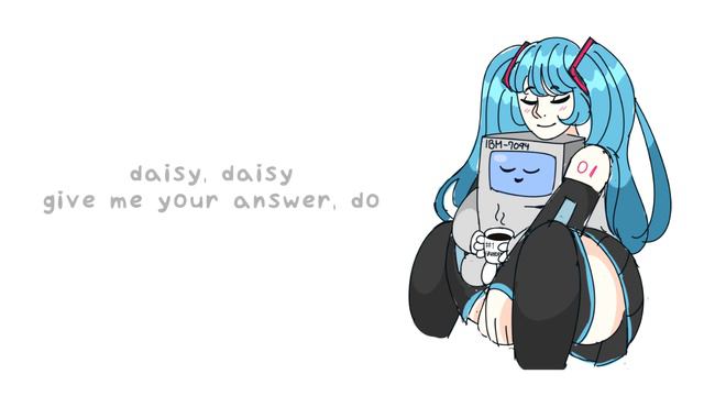 ibm 7094 + hatsune miku - daisy bell duet смотреть онлайн
