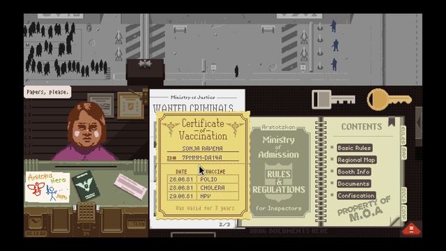 Papers, Please - Bölüm 10 - Ailenizi Geride Bırakıp Kaçabilir Misiniz ? // Gün 27 - 28 - 29 смотреть онлайн