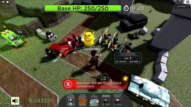 SCP Tower Defense Roblox...I finally Unlocked ABLE смотреть онлайн