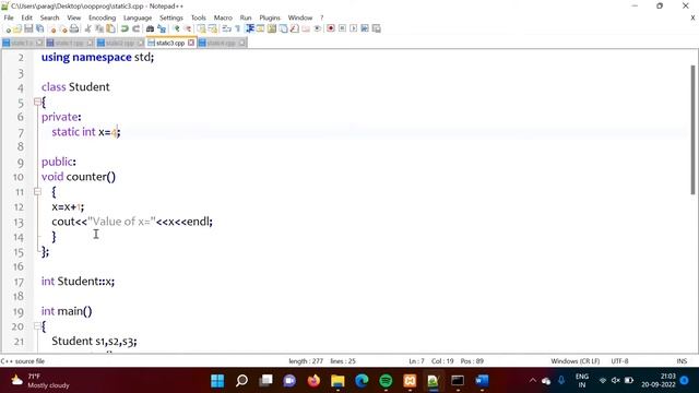 Static Data Member and Static Member Functions in C++ | Static Variables & Methods in C++ OOPS смотреть онлайн