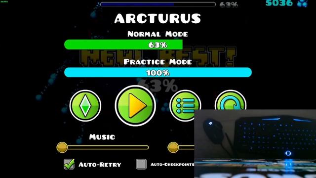 "ARCTURUS" 63% (STILL UPCOMING TOP 1 CZ/SK COMPLETION) [PROGRESS #5] I GEOMETRY DASH [2.113] смотреть онлайн