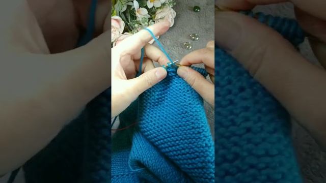 Платочная вязка по кругу без некрасивого шва. смотреть онлайн