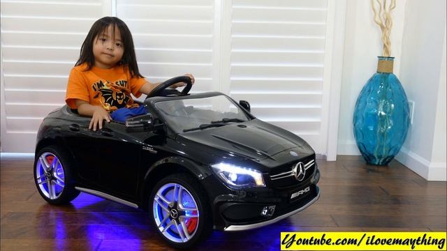 Power Wheels W/ Lights And Music! 12 Volts Ride-On Car. A Toy CAR! Mercedes-Benz CLA45 AMG Toy Car