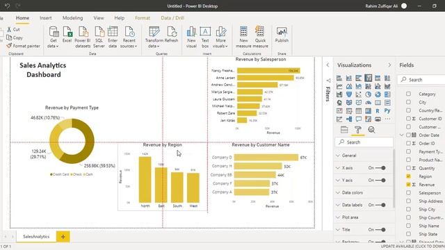 Create Sales Analytics Dashboard in POWER BI by Rahim Zulfiqar Ali смотреть онлайн