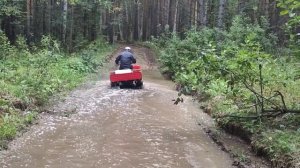 Мотороллер Муравей на бездорожье