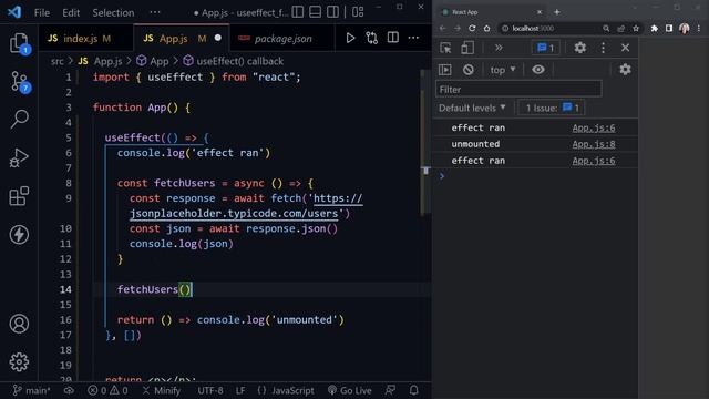 How to stop useEffect from running twice on mount or first render in React смотреть онлайн