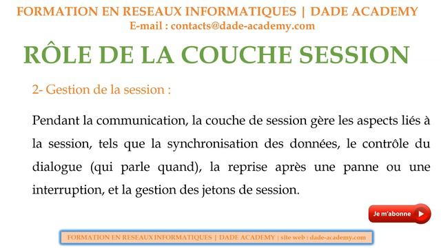 16- FORMATION RESEAU MODELE OSI : RÔLE DE LA COUCHE SESSION DANS LE MODELE OSI (COUCHE 5) PAR DADE смотреть онлайн