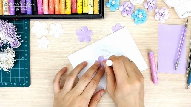 Простые и красивые Цветы из фоамирана/мастер-класс/Скрапбукинг /Tutorial Foamiran Flowers / Foam DI