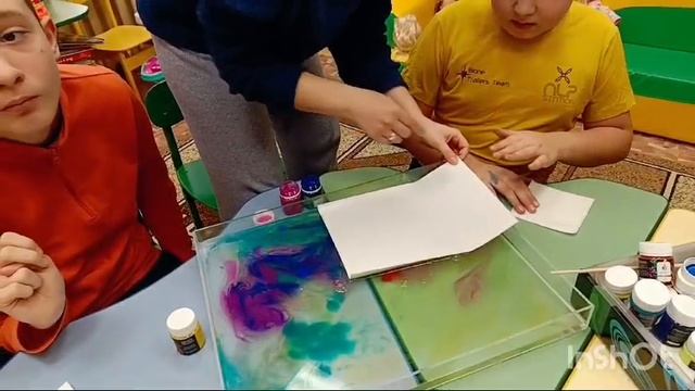 Нетрадиционная техника рисования на воде – Эбру смотреть онлайн