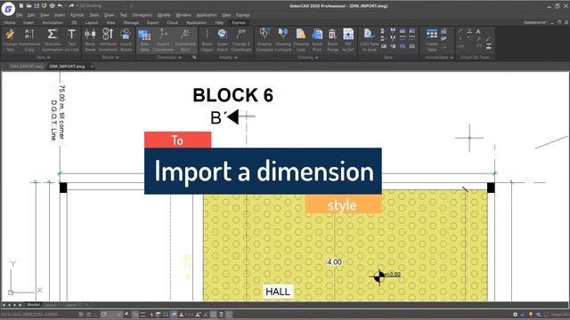 GstarCAD Express Tools- Dimstyle Export and Import смотреть онлайн