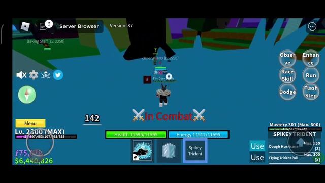 Spiky Trident + Sharkman Karate Combo + Bounty Hunt! Blox Fruits | Mobile | Roblox смотреть онлайн