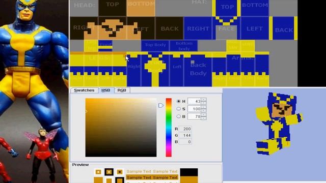 Goliath, Marvel Legends Minecraft Skin смотреть онлайн