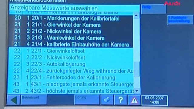 AUDI Training - Lane Assist Calibration - ODIS VAS6430 - ADAS
