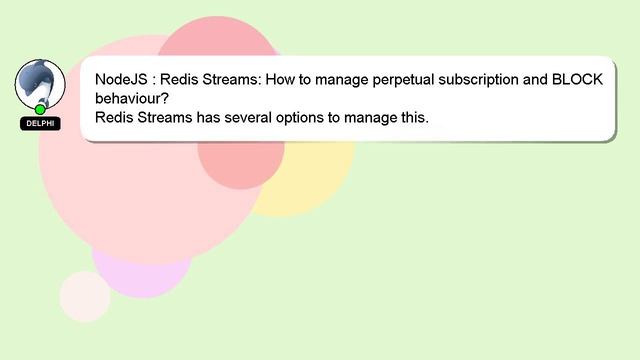 NodeJS : Redis Streams: How to manage perpetual subscription and BLOCK behaviour? смотреть онлайн