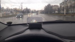 Автомобильный проектор лобового стекла HUD, при помощи GPS или OBDII