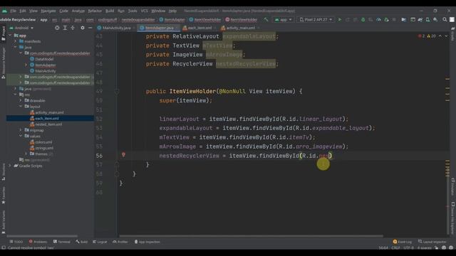 Expandable RecyclerView With Nested RecyclerView || Android studio Tutorial 2021 смотреть онлайн