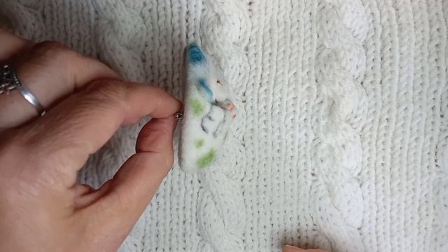 Брошь "Рождение дракона" Валяная из овечьей шерсти брошка. смотреть онлайн