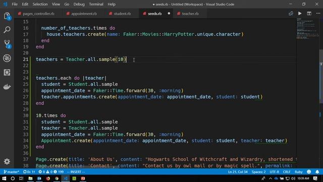 Hogwarts on Rails Part Three - Many-to-Many Associations смотреть онлайн