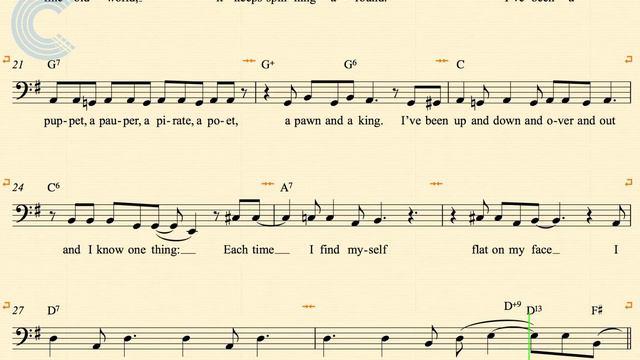 Tuba - That's Life - Frank Sinatra - Sheet Music, Chords, & Vocals смотреть онлайн